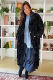 Paloma Dusk Premium Faux Fur Coat Navy /20=